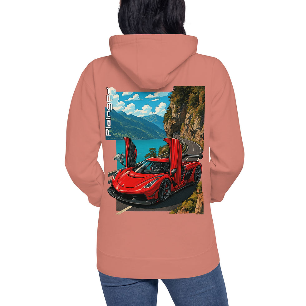 Miniature : Hoodie Pleingaz JESKO RED - du S au 3XL  - unisex coton/polyester