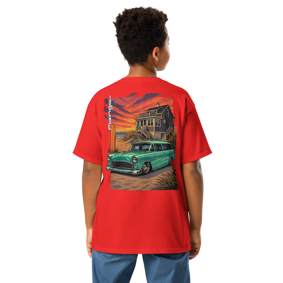 Thumbnail: Kid t-shirt Pleingaz Handyman Wagon unisex coton Oeko-Tex
