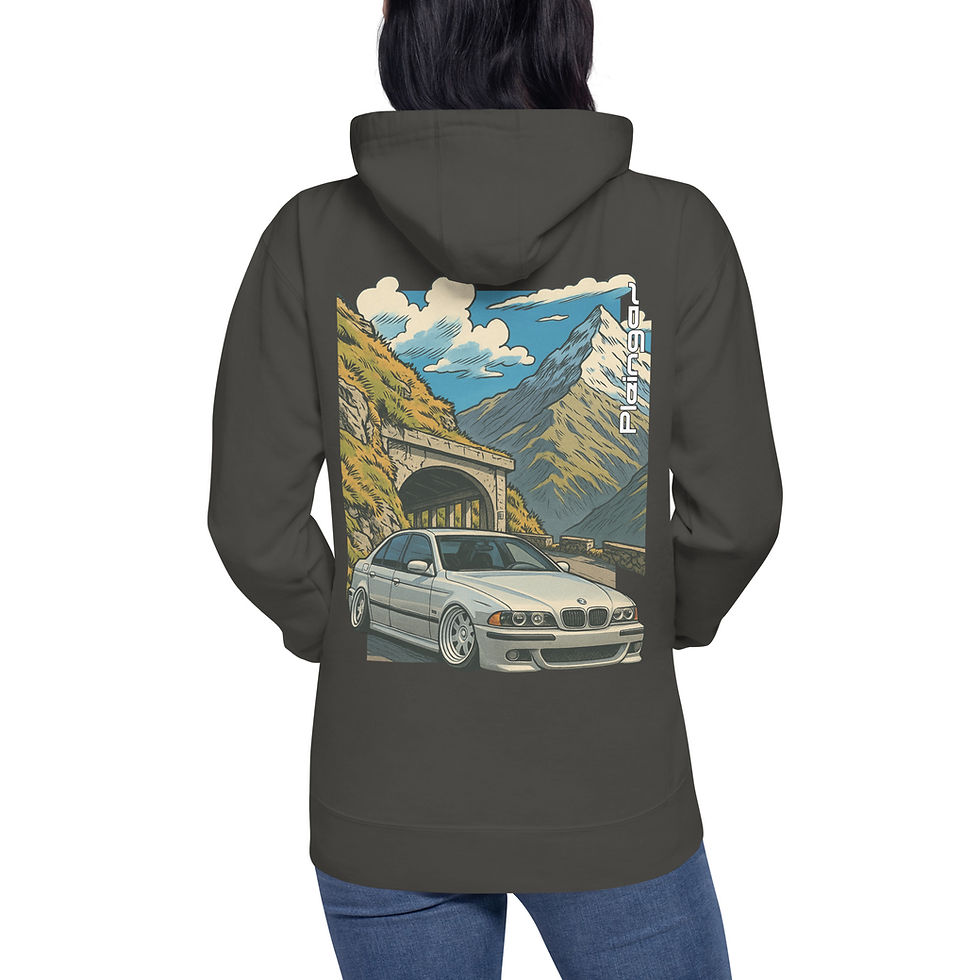 Miniature : Hoodie Pleingaz  M5 E39 - du S au 3XL - unisex coton/polyester