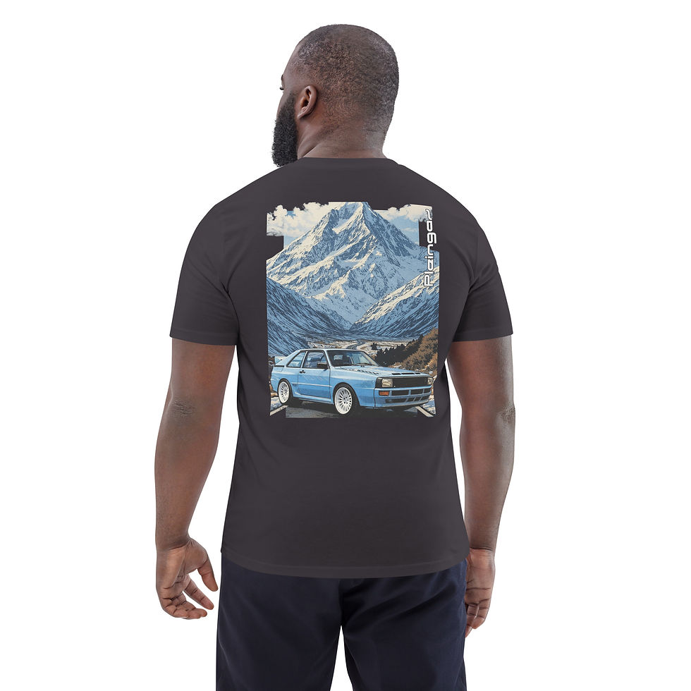 Thumbnail: T-shirt Pleingaz RALLY QUATTRO - du S au 5XL - Unisex coton bio oeko tex