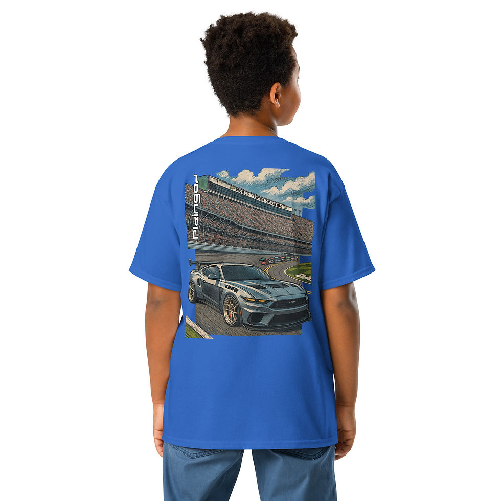 Thumbnail: Kid t-shirt Pleingaz MUSTANG 25' unisex coton Oeko-Tex