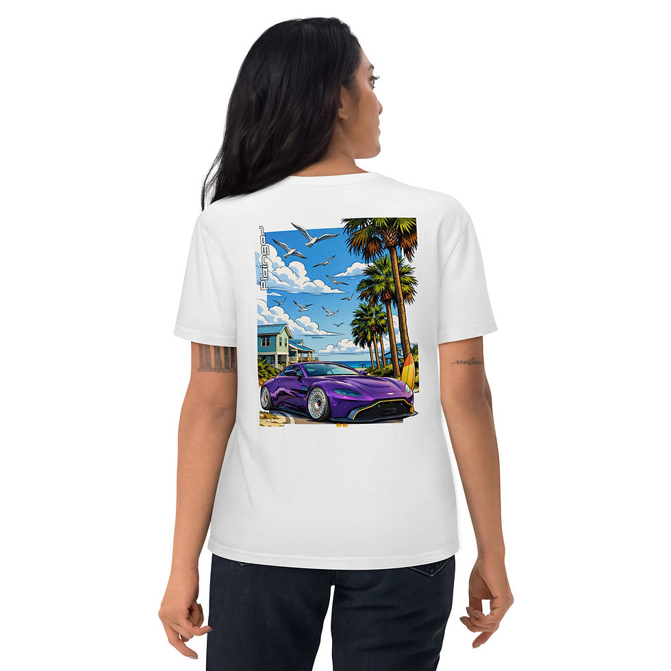Thumbnail: T-shirt Pleingaz PURPLE VANTAGE - du S au 5XL - unisex coton bio Oeko tex