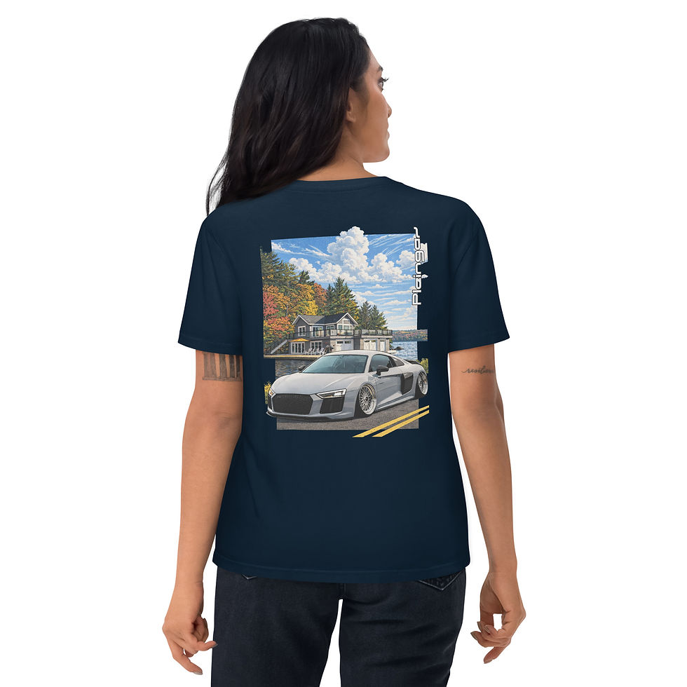 Thumbnail: T-shirt Pleingaz R8 V1O NARDO - du S au 5XL - Unisex coton bio oeko tex