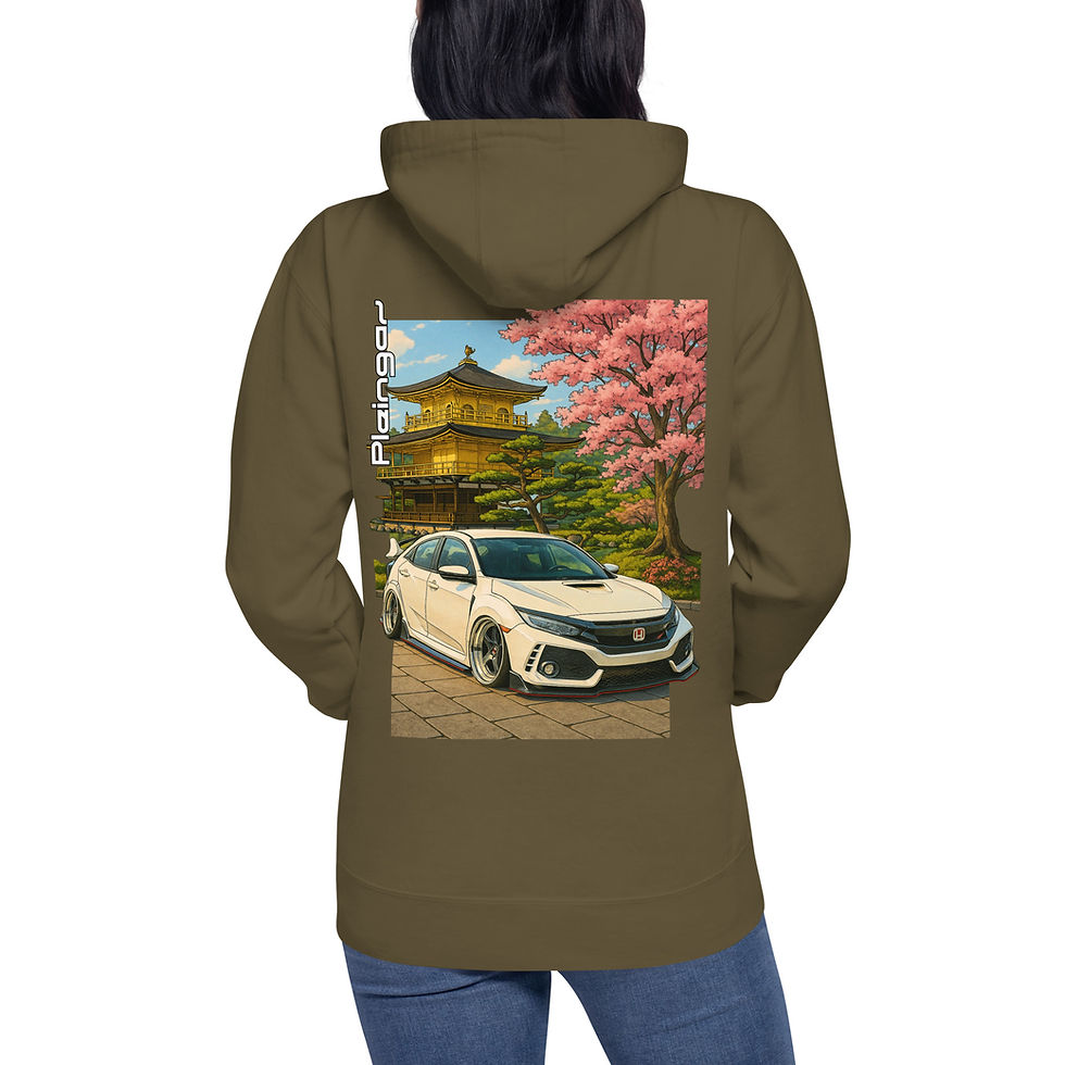 Miniature : Hoodie Pleingaz CIVIC FK8 - du S au 3XL - unisex coton/polyester