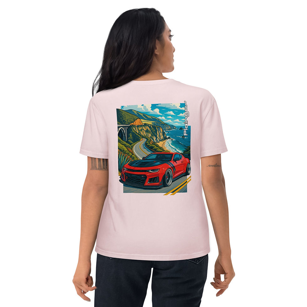 Thumbnail: T-shirt Pleingaz CAMARO ZL1 - du S au 5XL - unisex en coton bio Oeko tex