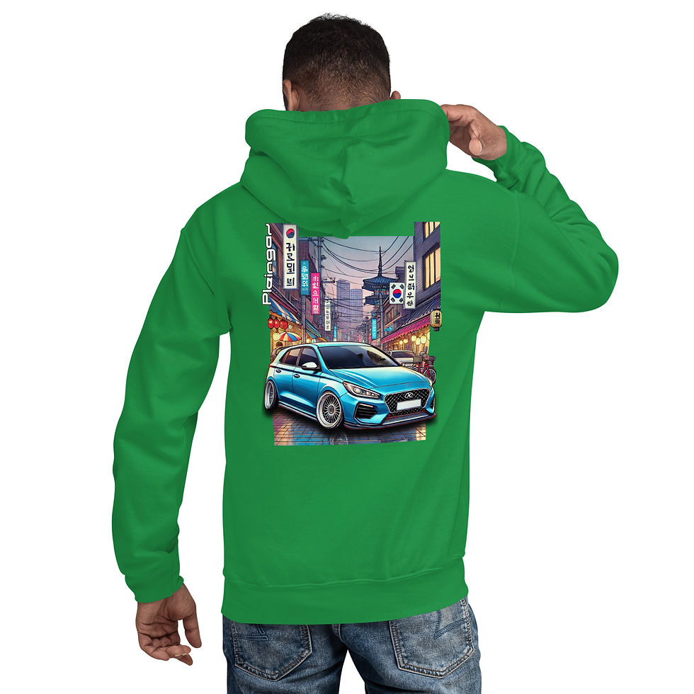 Thumbnail: Hoodie Pleingaz I30N unisex coton/polyester