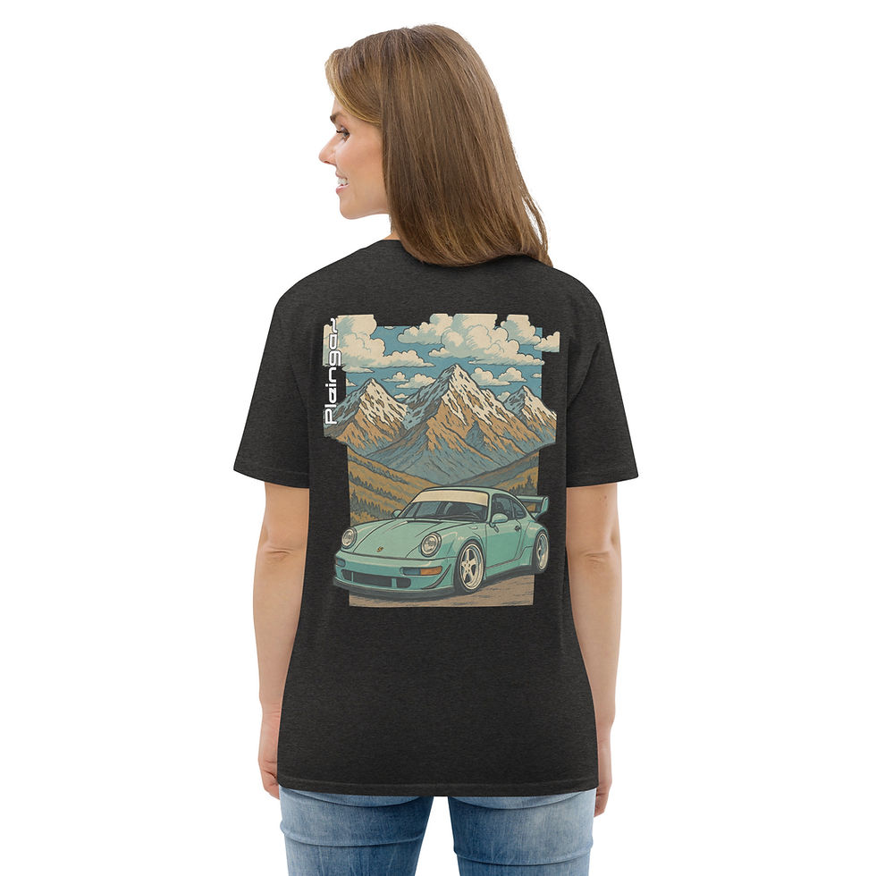 Thumbnail: T-shirt Pleingaz 911 Widebody unisex 100% coton bio Oeko-Tex