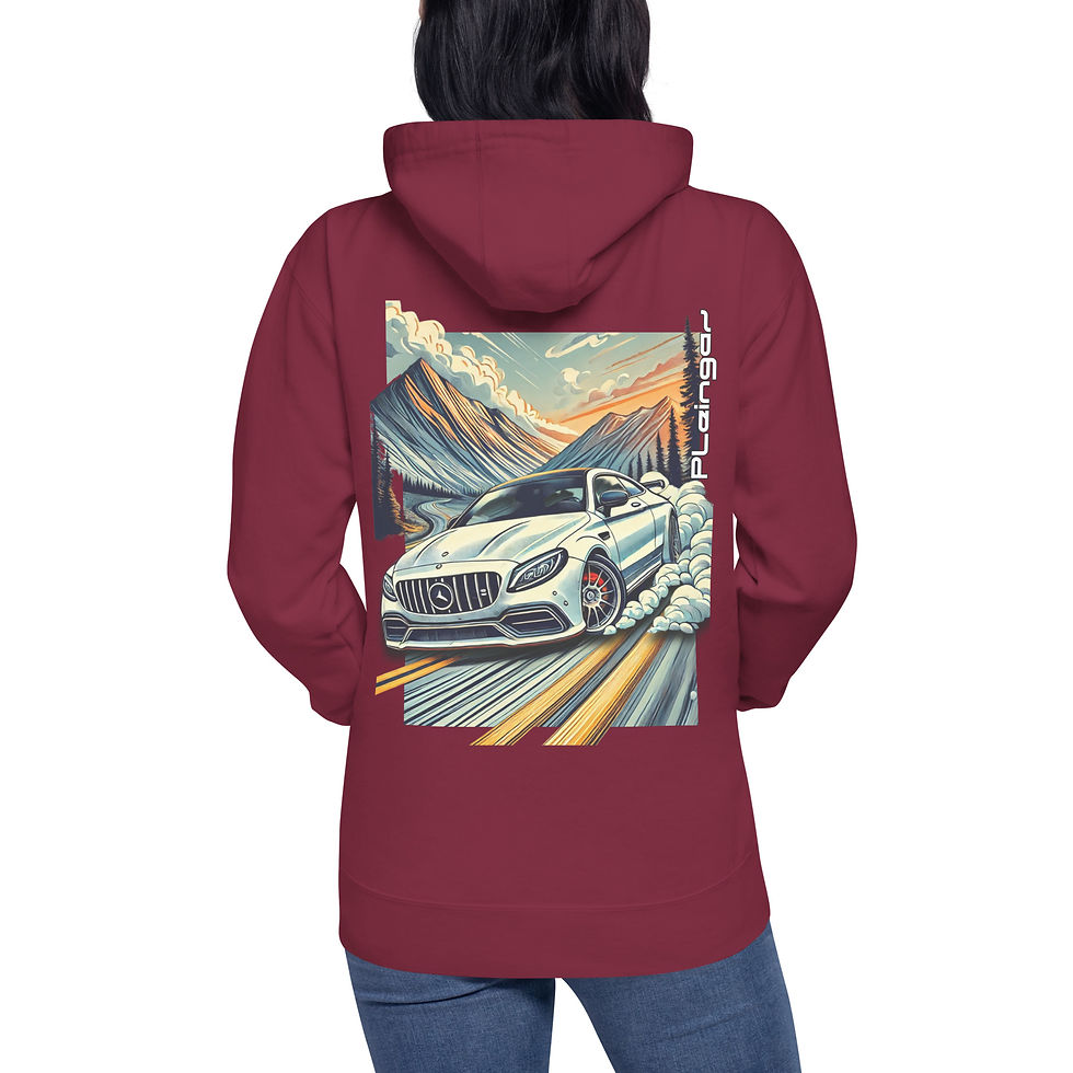 Miniature : Hoodie Pleingaz C63 AMG - du S au 3XL  - unisex coton/polyester