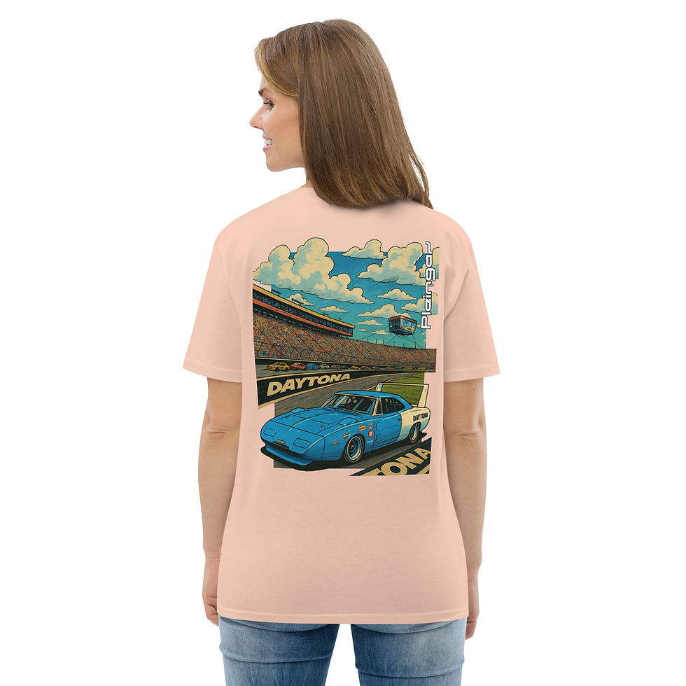 Miniature : T-shirt Pleingaz CHARGER DAYTONA - du S au 5XL - Unisex coton bio oeko tex