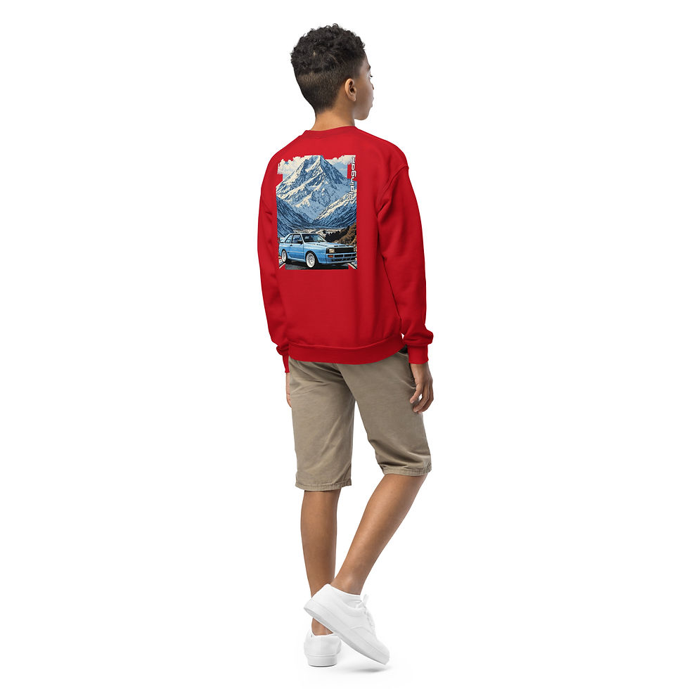 Thumbnail: Kids Sweater Pleingaz RALLY QUATTRO unisex coton/polyester copie