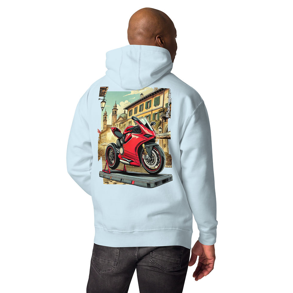 Thumbnail: Hoodie Pleingaz PANIGALE - du S au 3XL  - unisex coton/polyester