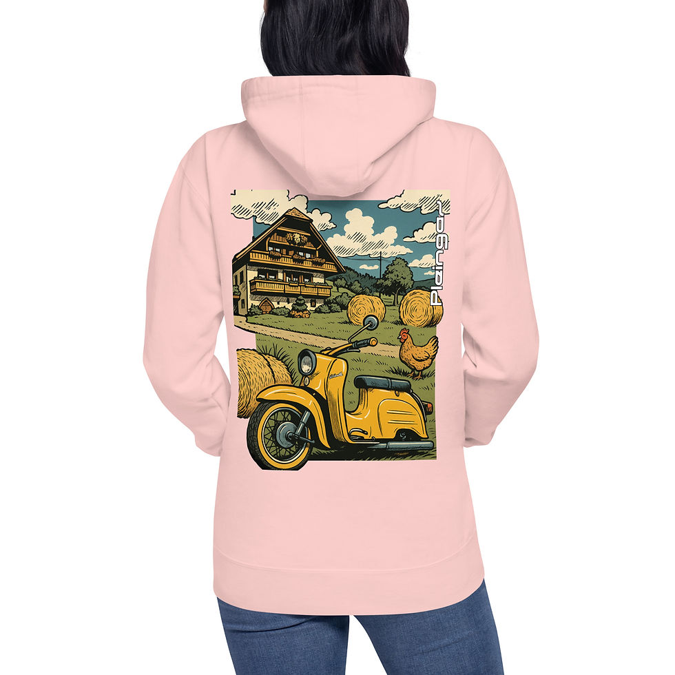 Thumbnail: Hoodie Pleingaz SCHWALBE - du S au 3XL  - unisex coton/polyester