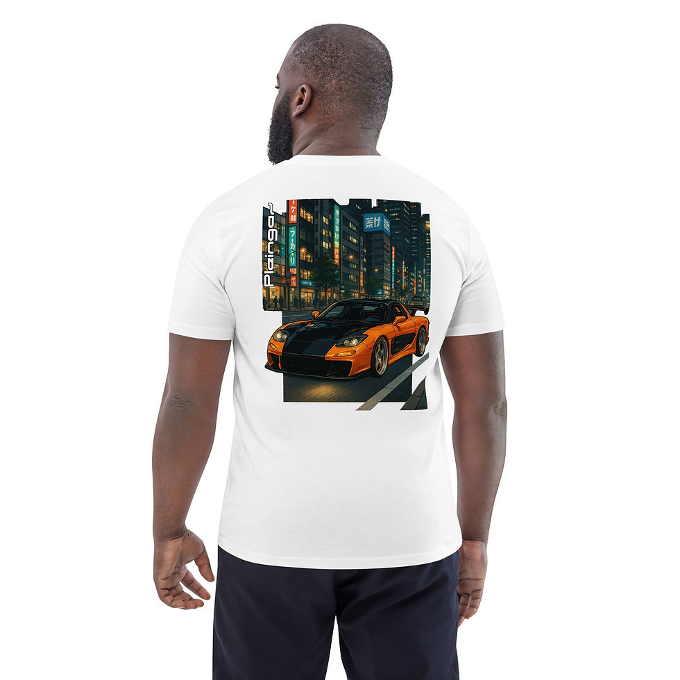 Miniature : T-shirt Pleingaz RX7 WIDEBODY -  du S au 5 XL - Unisex 100% coton bio Oeko-Tex