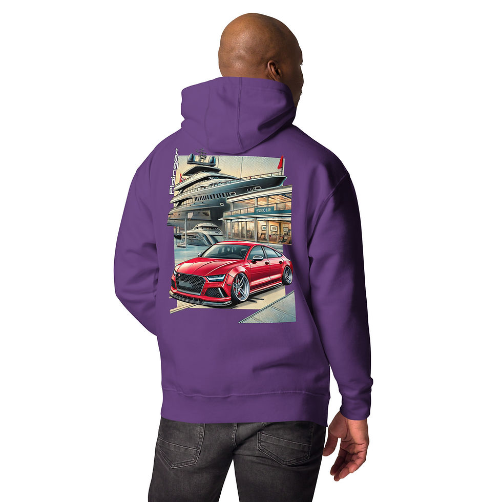 Thumbnail: Hoodie Pleingaz RS7 YACHT - du S au 3XL - unisex coton/polyester