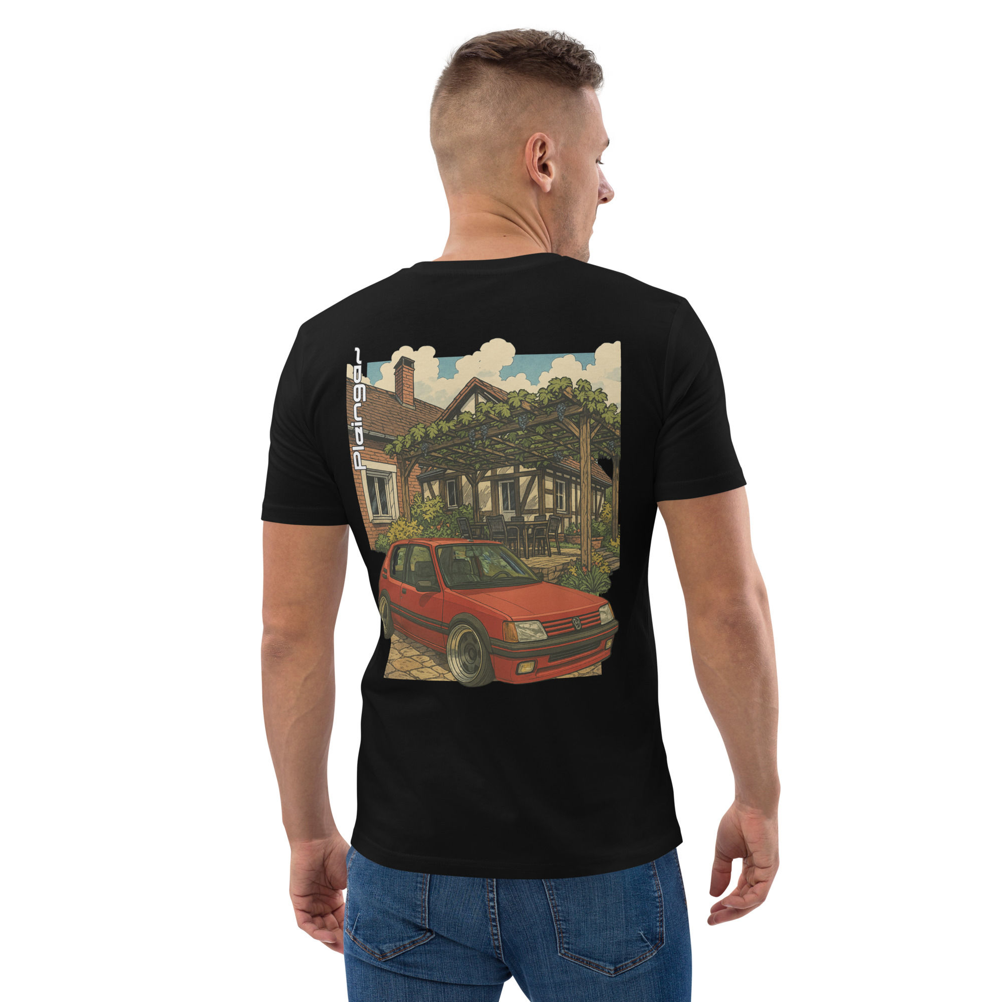 T-shirt Pleingaz 205 VIGNE RED - du S au 5XL - unisex coton bio Oeko tex copie