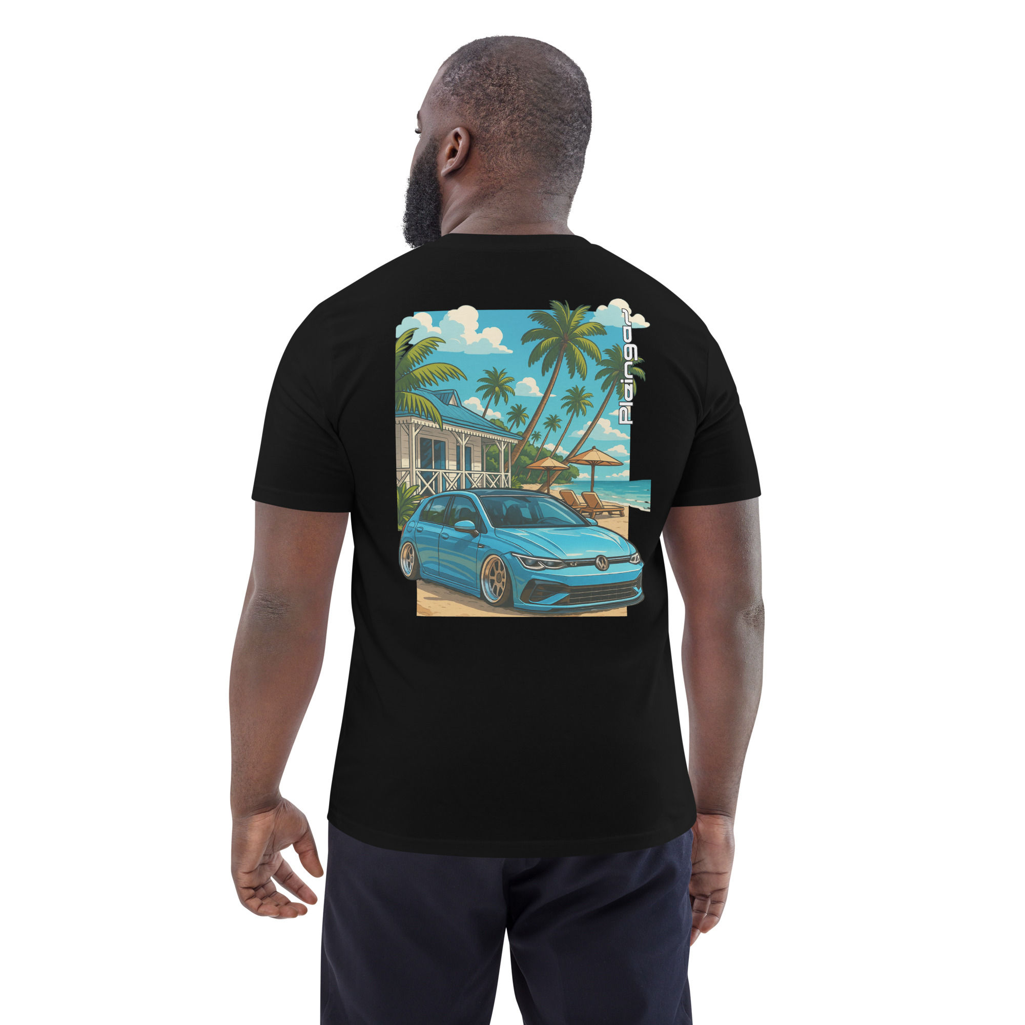 T-shirt Pleingaz GOLF MK8 R Beach - du S au 5XL - unisex coton bio Oeko tex