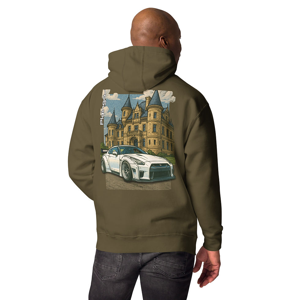 Miniature : Hoodie Pleingaz GTR 35 WIDEBODY - du S au 3XL - unisex coton/polyester