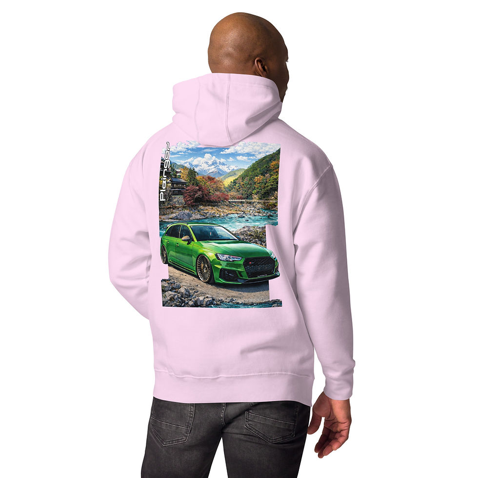 Miniature : Hoodie Pleingaz RS4 B9 GREEN - du S au 3XL - unisex coton/polyester