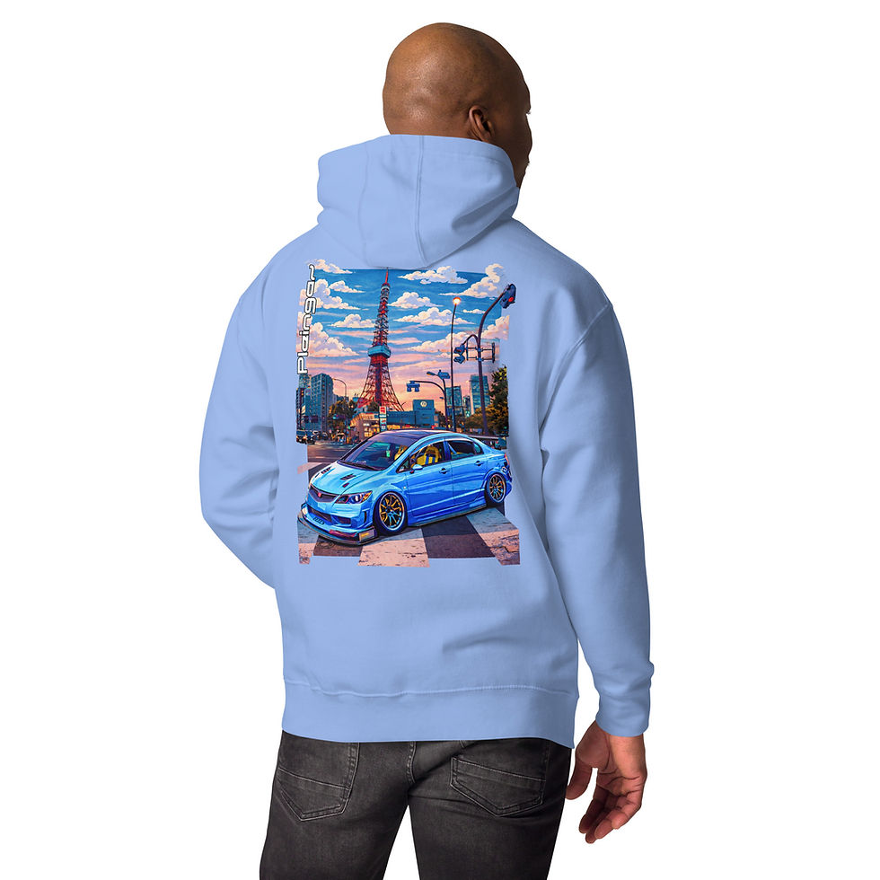 Miniaturbild: Hoodie Pleingaz CIVIC TYPE R FD2 - du S au 3XL - unisex coton/polyester
