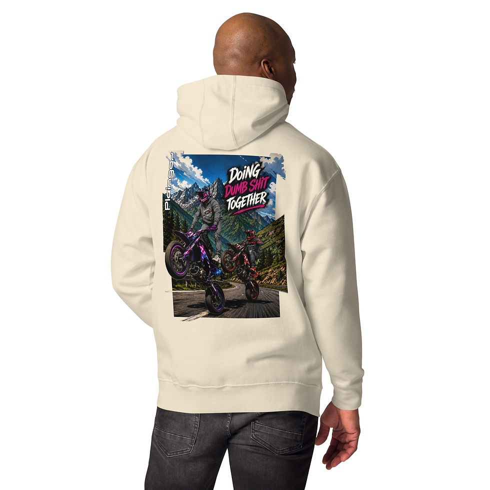 Thumbnail: Hoodie Pleingaz DOING DUMB SHIT TOGETHER - du S au 3XL  - unisex coton/polyester