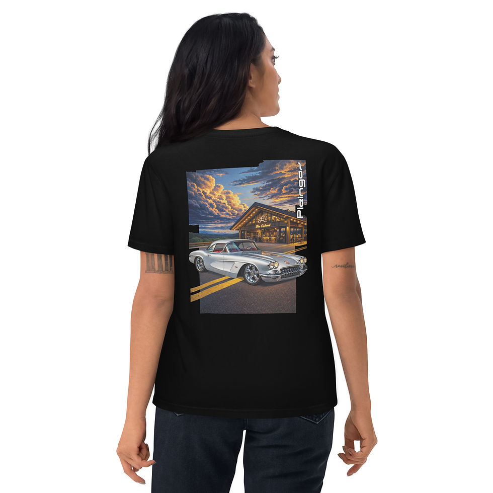 Thumbnail: T-shirt Pleingaz Corvette C1 - du S au 5XL - Unisex coton bio oeko tex