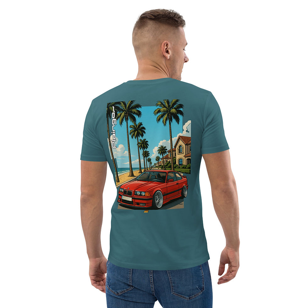 Thumbnail: T-shirt Pleingaz E36 BEACH - du S au 5XL - unisex 100% coton bio Oeko-Tex