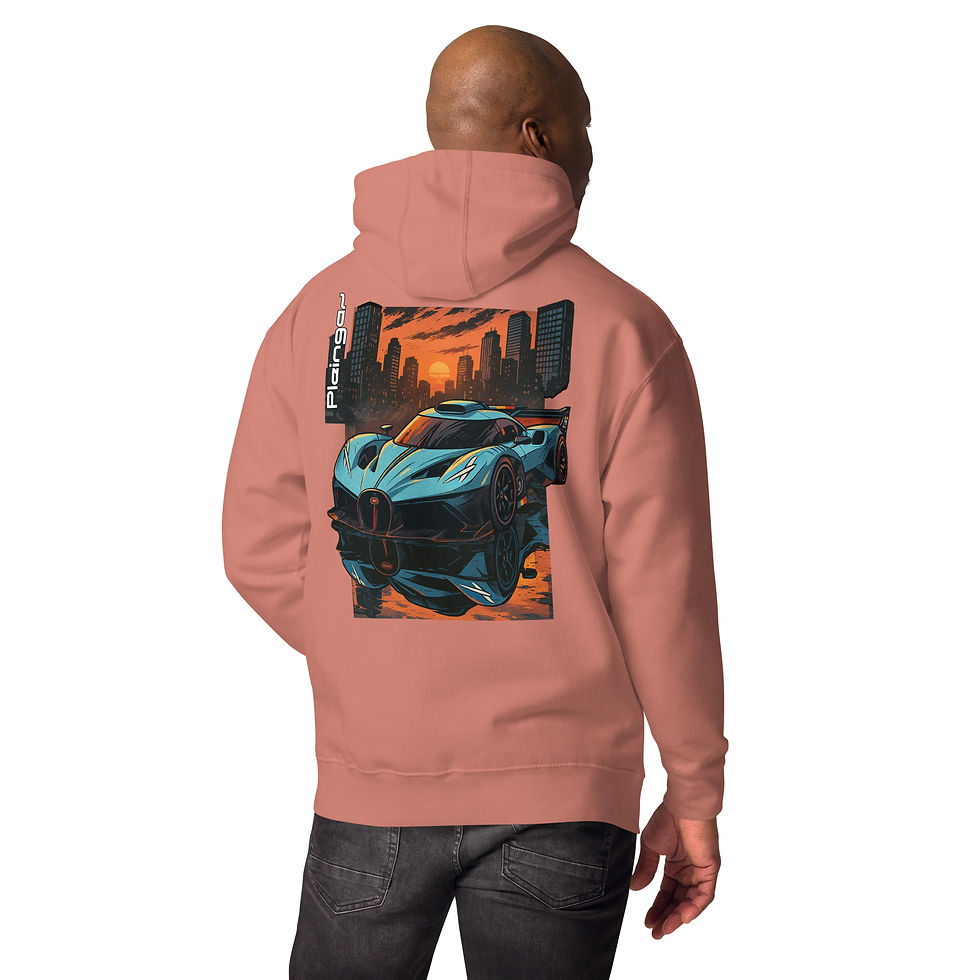Miniature : Hoodie Pleingaz LE BOLIDE - du S au 3XL  - unisex coton/polyester copie
