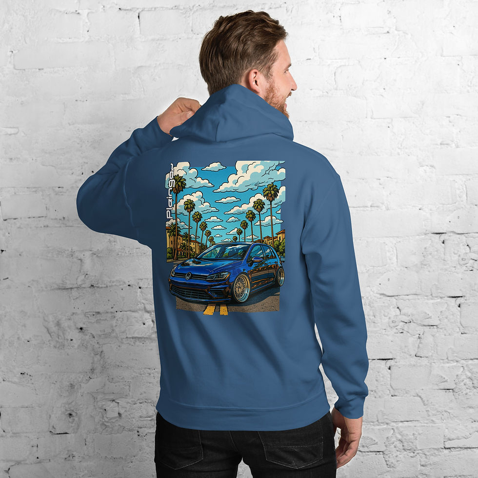 Thumbnail: Hoodie Pleingaz GOLF MK7 R Palms unisex coton/polyester