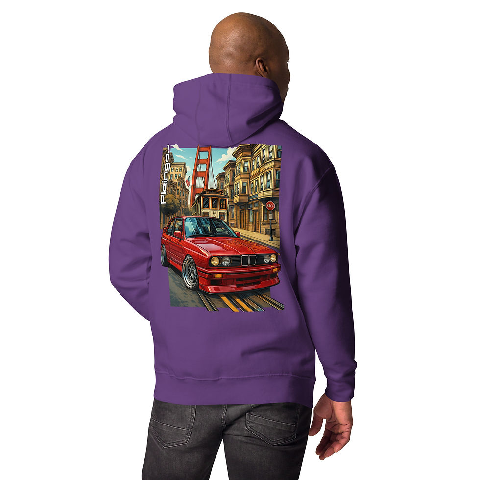 Miniature : Hoodie Pleingaz  M3 E30 SAN - du S au 3XL - unisex coton/polyester