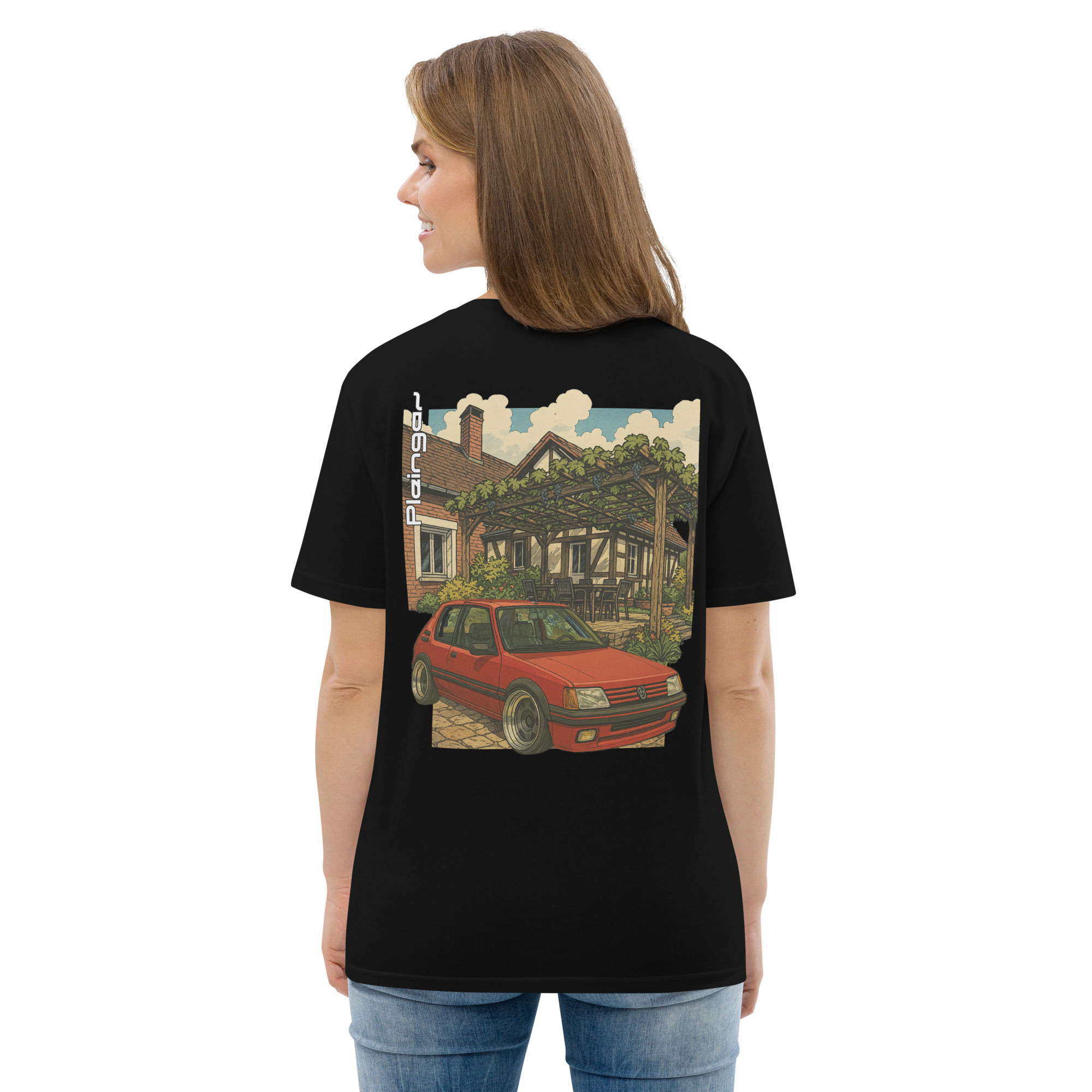 T-shirt Pleingaz 205 GTi Red Unisex Coton bio Oeko-Tex