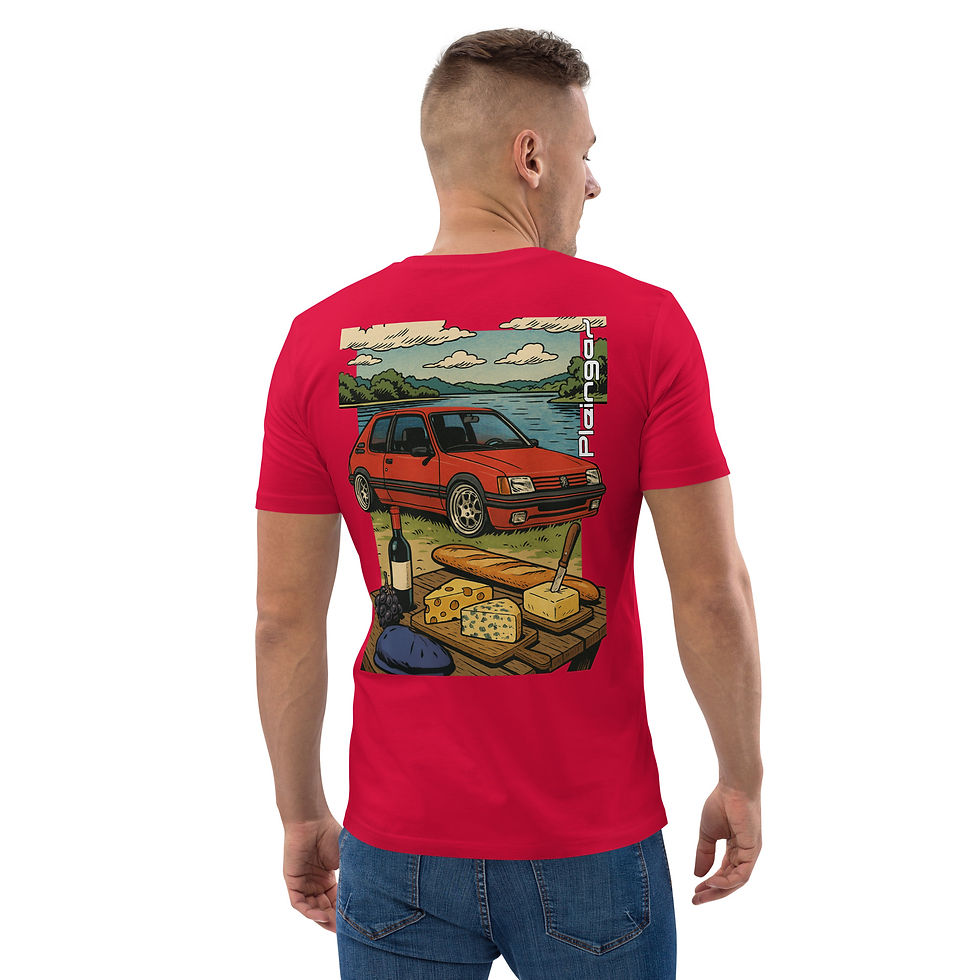 Thumbnail: T-shirt Pleingaz 205 GTI Rouge - du S au 5XL - Unisex Coton Bio Oeko-Tex