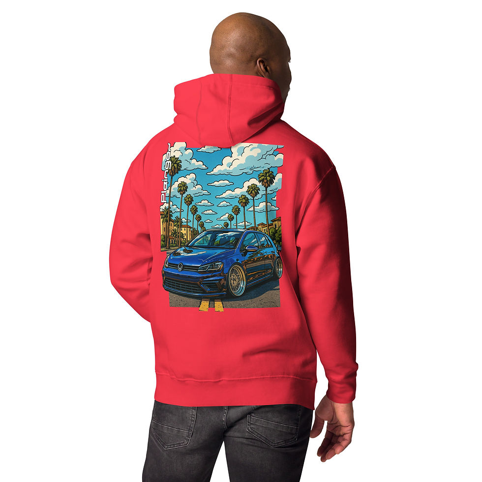 Miniature : Hoodie Pleingaz MK7 R PALMS - du S au 3XL  - unisex coton/polyester