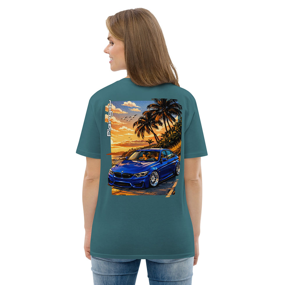 Thumbnail: T-shirt Pleingaz M4 F82 SAN MARINO Unisex coton bio oeko tex