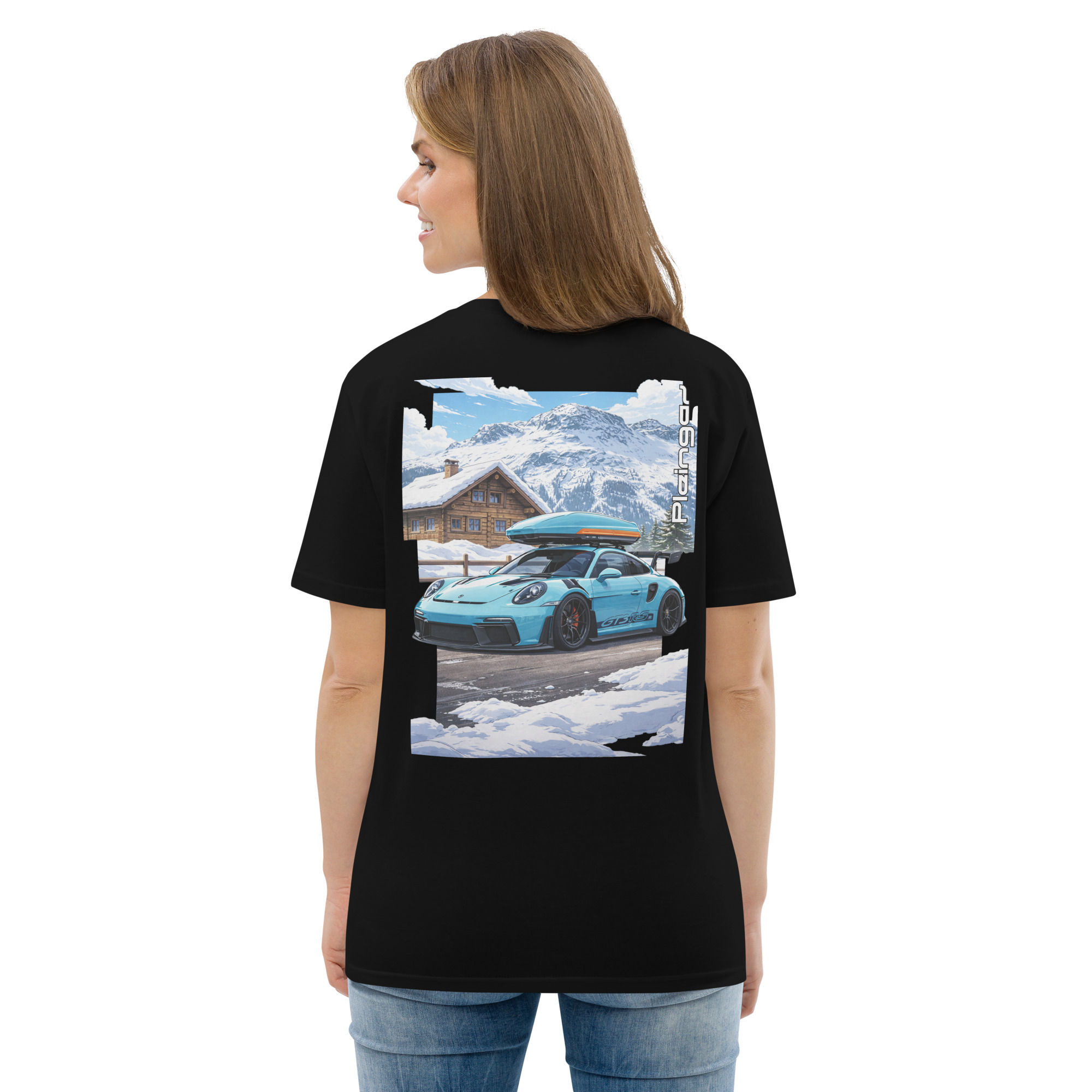 T-shirt Pleingaz GT3 RS SNOW Unisex coton bio oeko tex