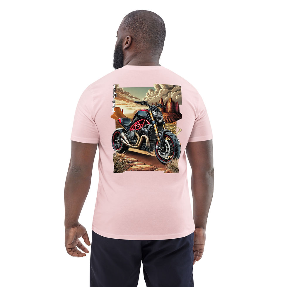 Miniature : T-shirt Pleingaz moto DIAVEL - du S au 5XL - Unisex 100% coton bio Oeko-Tex