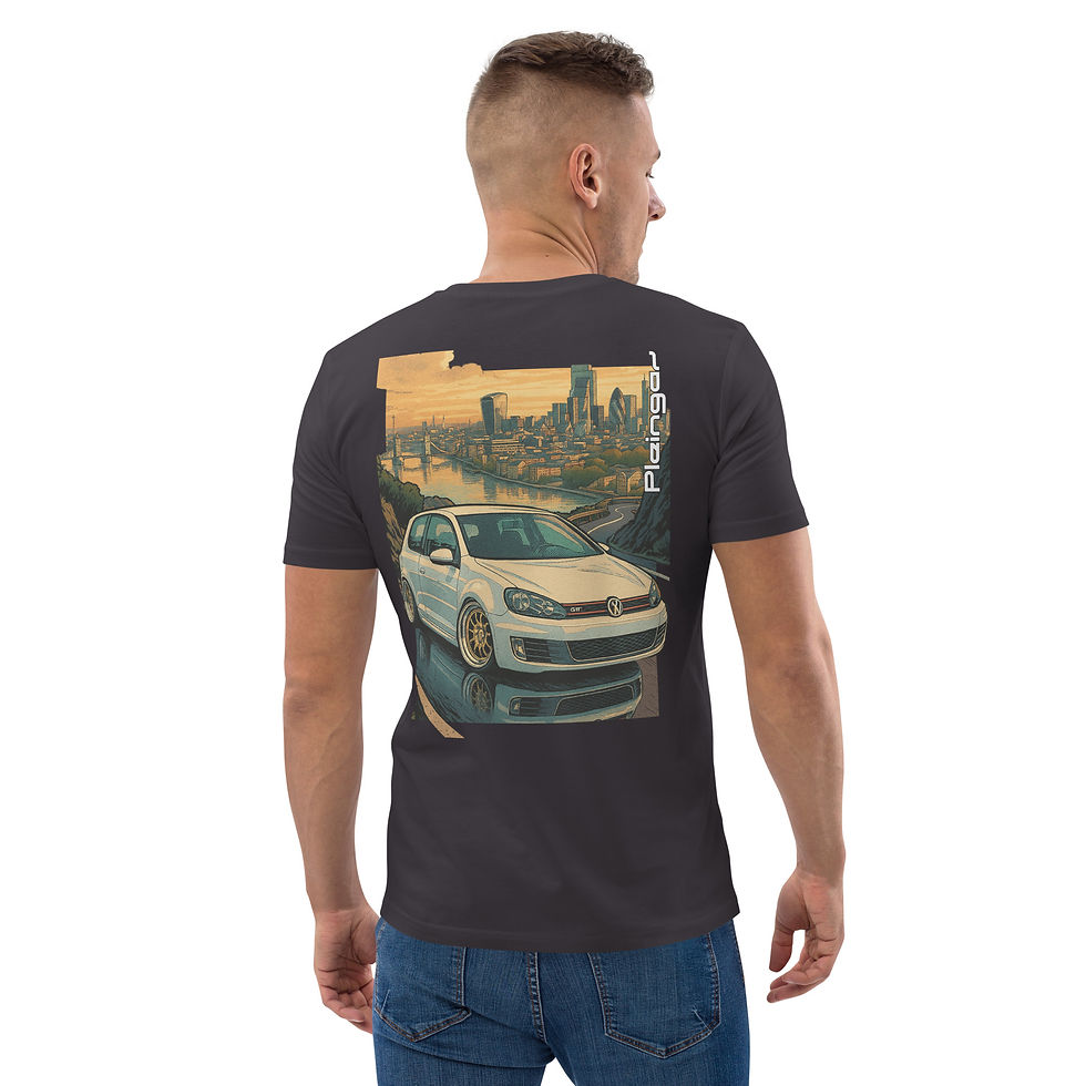 Miniature : T-shirt Pleingaz GOLF MK6 GTI Unisex 100% coton bio Oeko-Tex