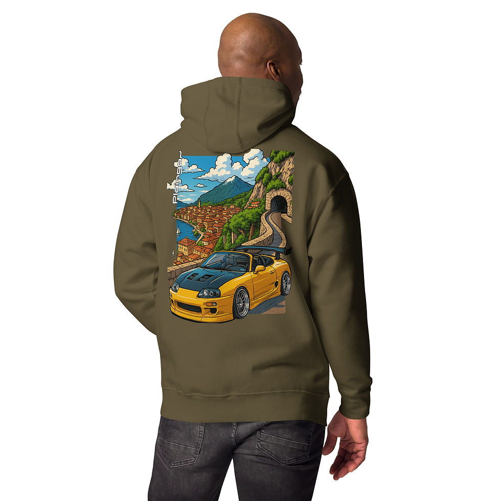 Thumbnail: Hoodie Pleingaz SUPRA ROADSTER - du S au 3XL - unisex coton/polyester