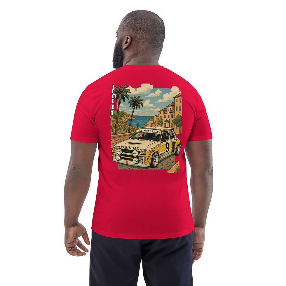 Thumbnail: T-shirt Pleingaz R5 Turbo Unisex 100% coton bio Oeko-Tex