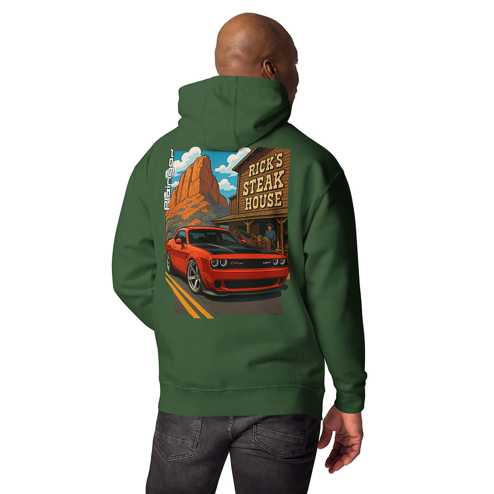 Miniature : Hoodie Pleingaz CHALLENGER STEAKHOUSE - du S au 3XL - unisex coton/polyester