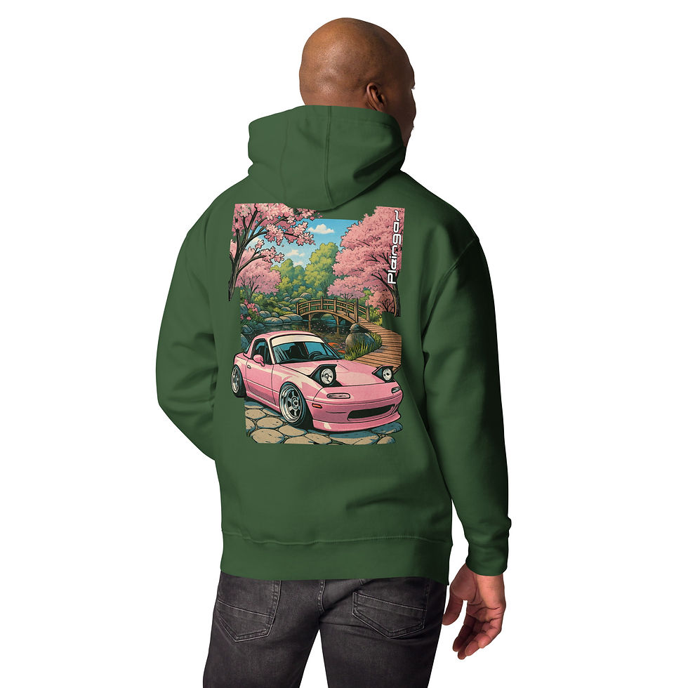 Thumbnail: Hoodie Pleingaz MX5 MIATA PINK - du S au 3XL - unisex coton/polyester
