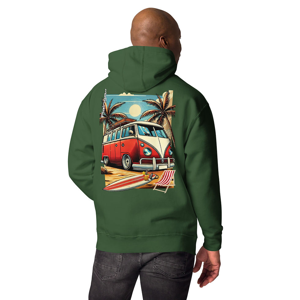 Miniature : Hoodie Pleingaz T1 BUS - du S au 3XL  - unisex coton/polyester
