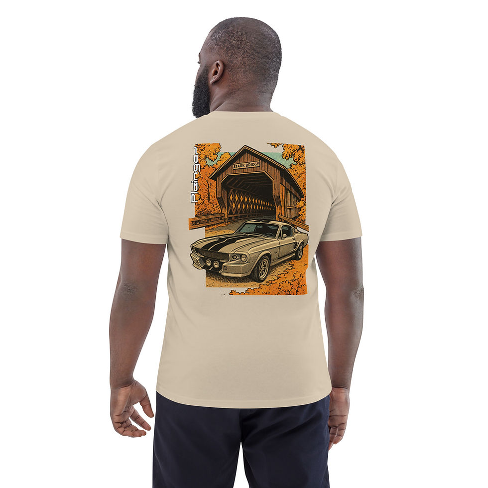 Thumbnail: T-shirt Pleingaz MUSTANG 67' - du S au 5XL - Unisex Coton Bio Oeko-tex