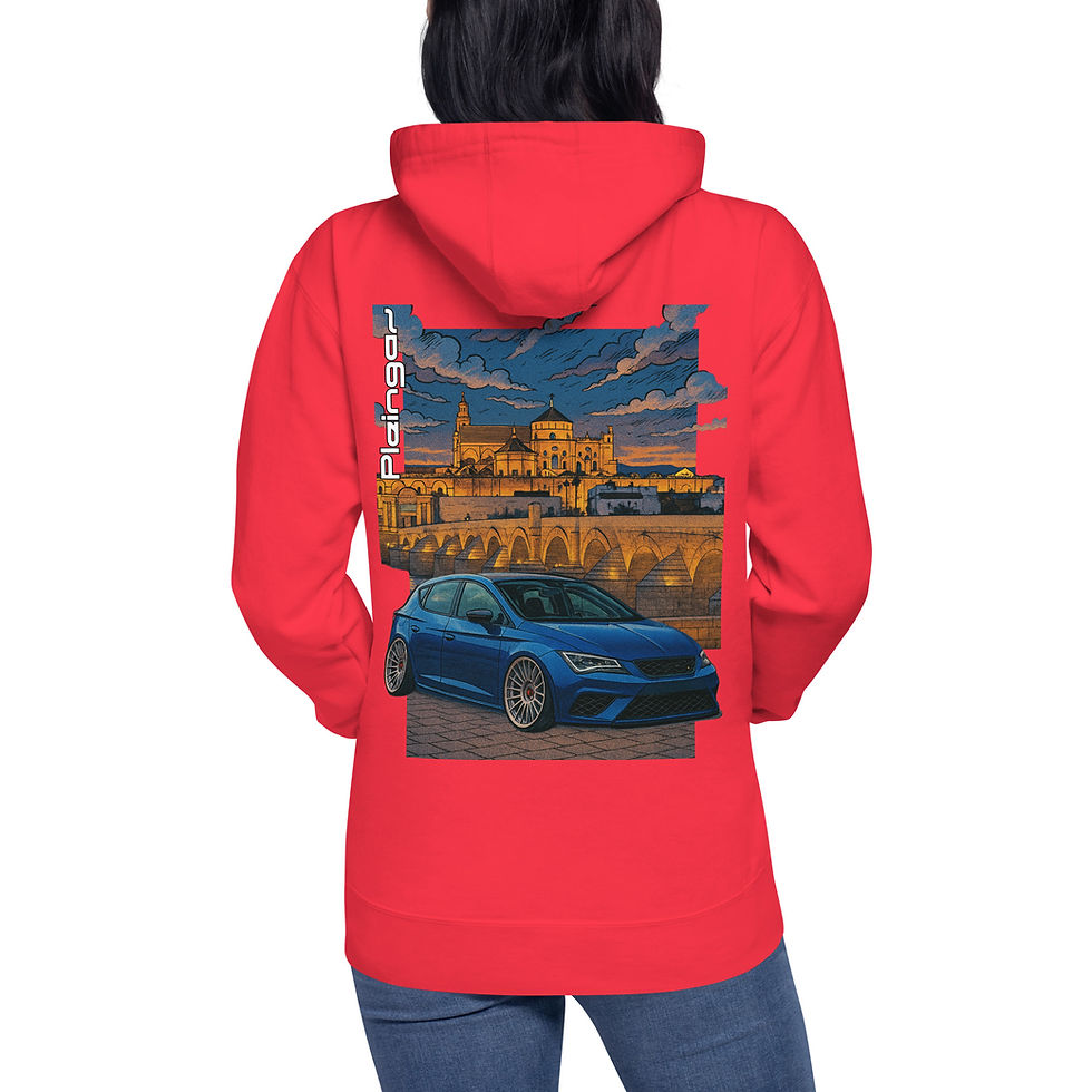 Thumbnail: Hoodie Pleingaz LEON 3 CUPRA - du S au 3XL  - unisex coton/polyester