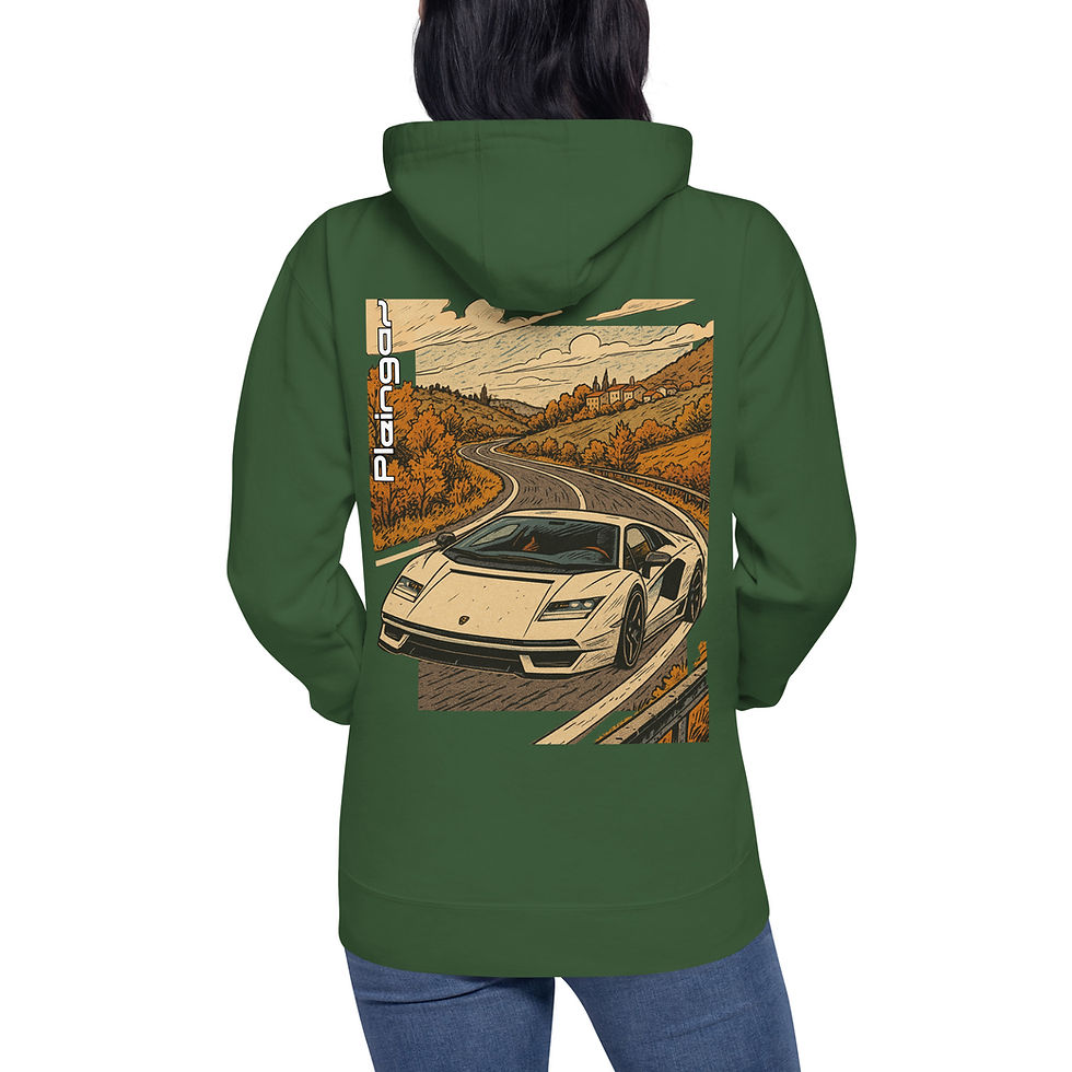 Thumbnail: Hoodie Pleingaz COUNTACH LP800-4 - du S au 3XL  - unisex coton/polyester