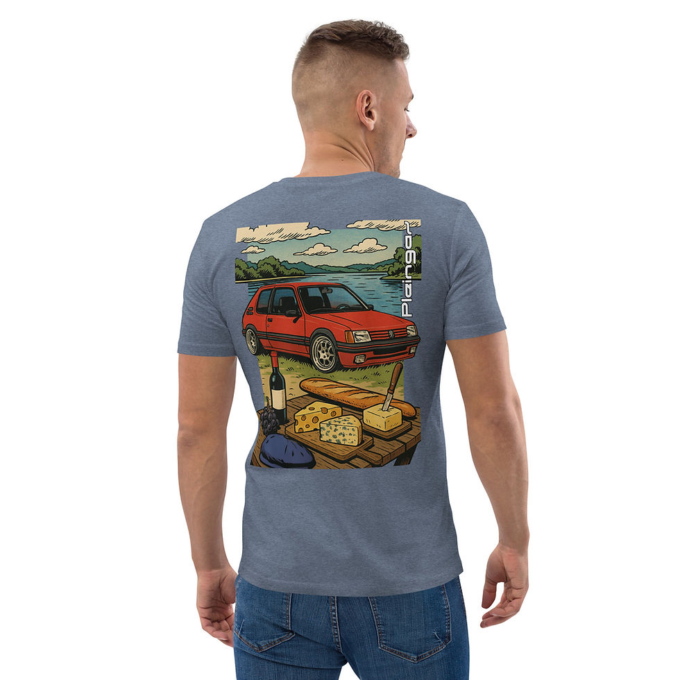 Thumbnail: T-shirt Pleingaz 205 GTI Rouge - du S au 5XL - Unisex Coton Bio Oeko-Tex