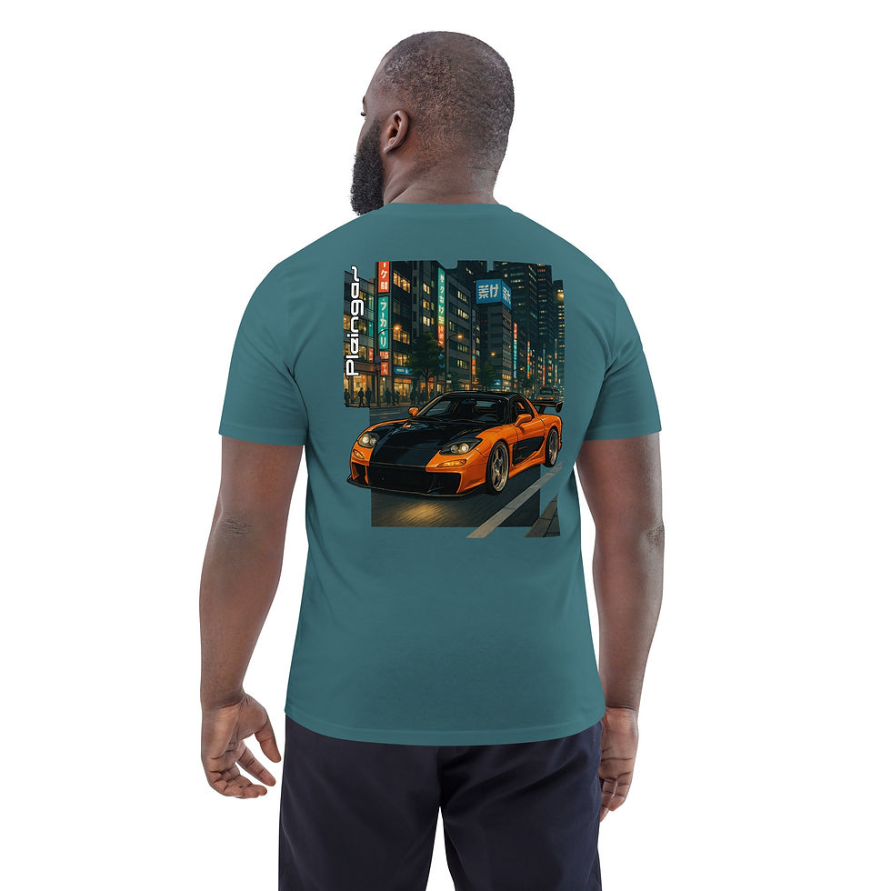 Miniature : T-shirt Pleingaz RX7 WIDEBODY -  du S au 5 XL - Unisex 100% coton bio Oeko-Tex