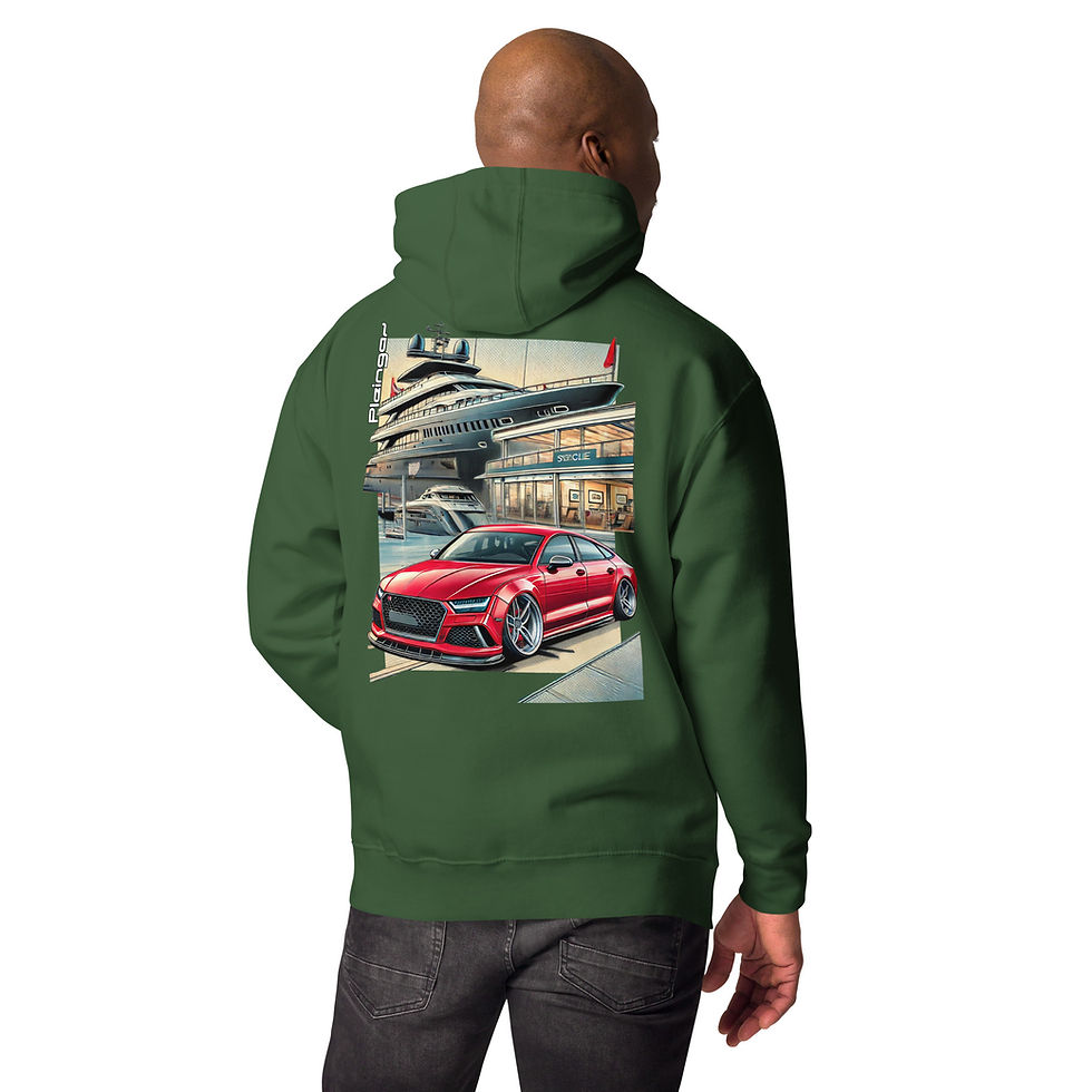 Thumbnail: Hoodie Pleingaz RS7 YACHT - du S au 3XL - unisex coton/polyester