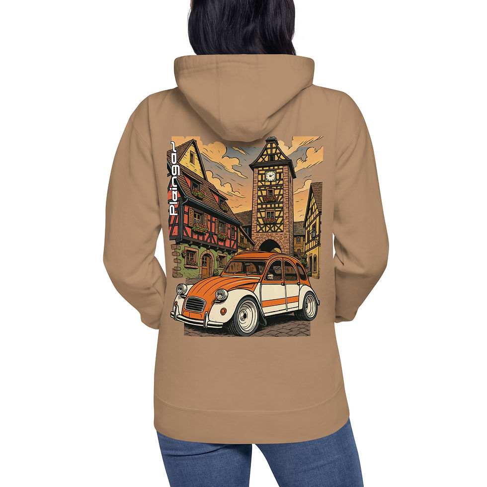 Miniaturbild: Hoodie Pleingaz 2CV SPOT - du S au 3XL  - unisex coton/polyester copie