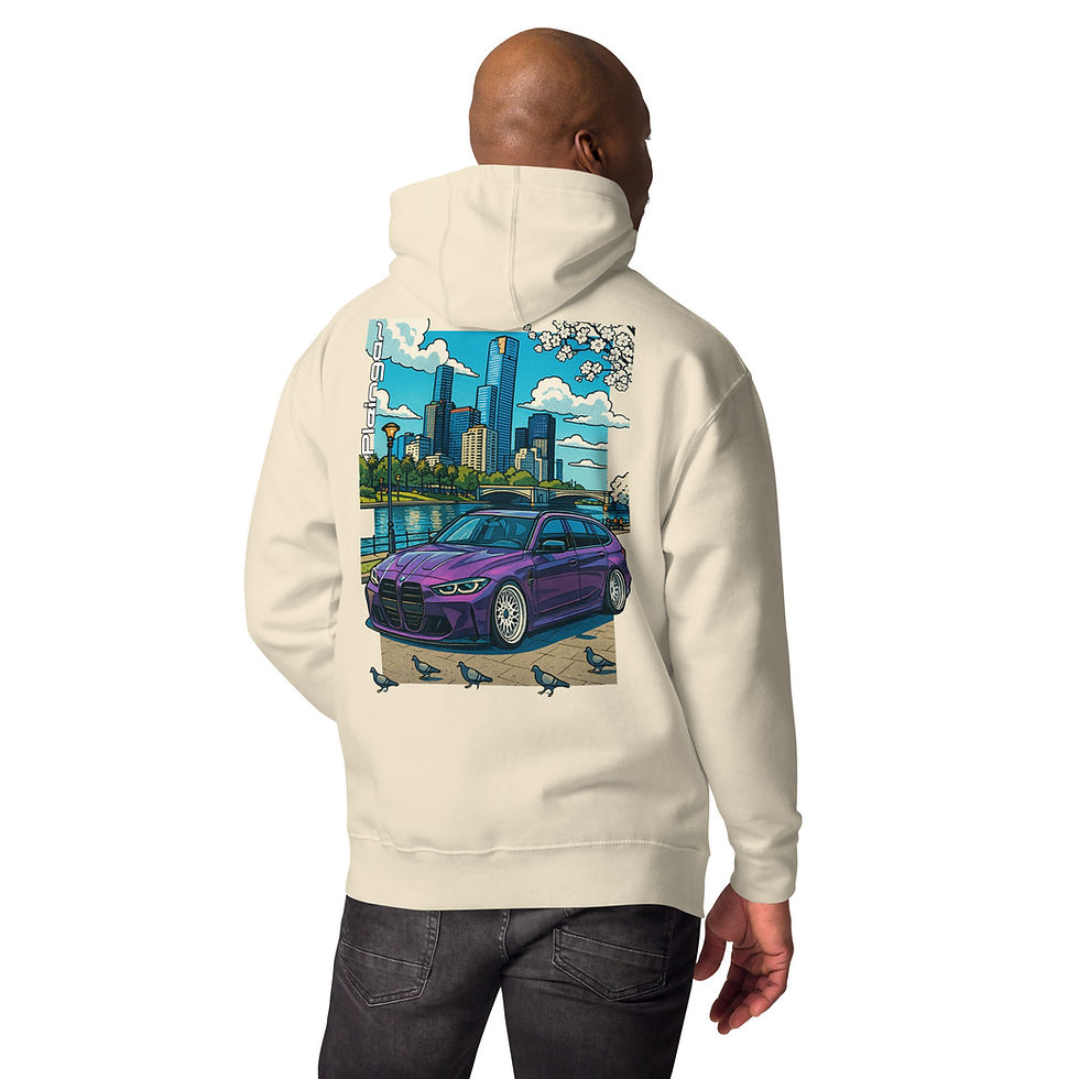 Thumbnail: Hoodie Pleingaz G80 M3 TOURING VIOLET  - du S au 3XL - unisex coton/polyester