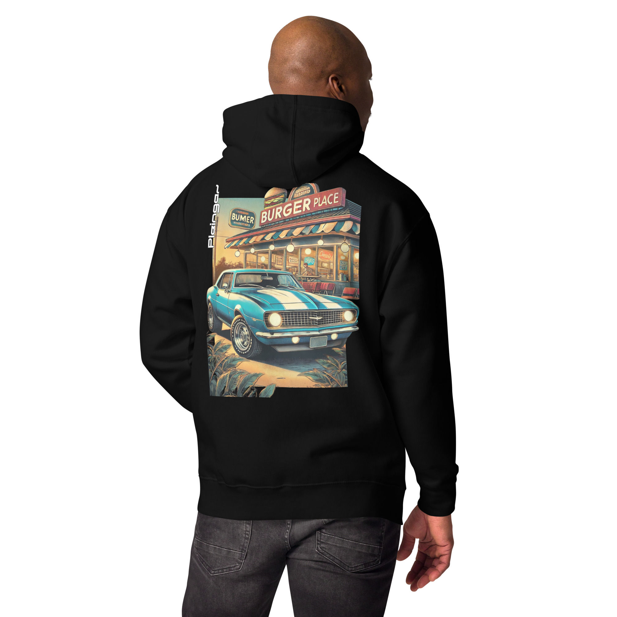 Hoodie Pleingaz CAMARO 70' - du S au 3XL - unisex coton/polyester